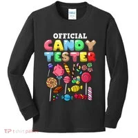 Candy Tester Lollipop Sweets Halloween Kids Long Sleeve Shirt thumb 0