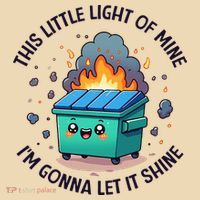 Cute This Little Light Of Mine Lil Dumpster Fire Tote Bag thumb 4