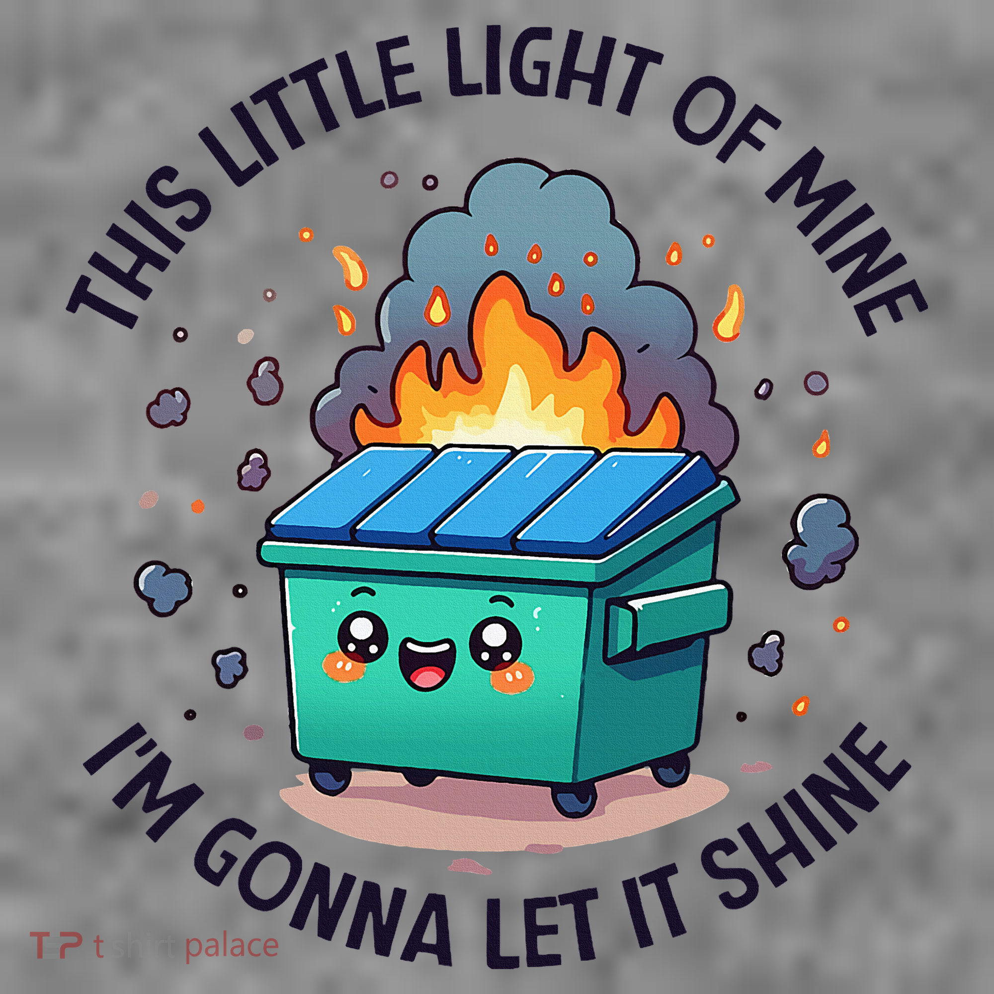 Cute This Little Light Of Mine Lil Dumpster Fire Toddler Hoodie