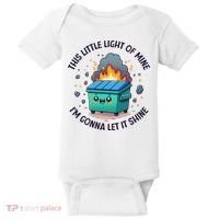 Cute This Little Light Of Mine Lil Dumpster Fire Baby Bodysuit thumb 0