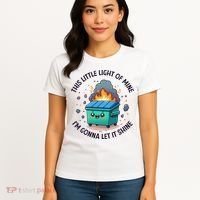 Cute This Little Light Of Mine Lil Dumpster Fire Women's T-Shirt thumb 4