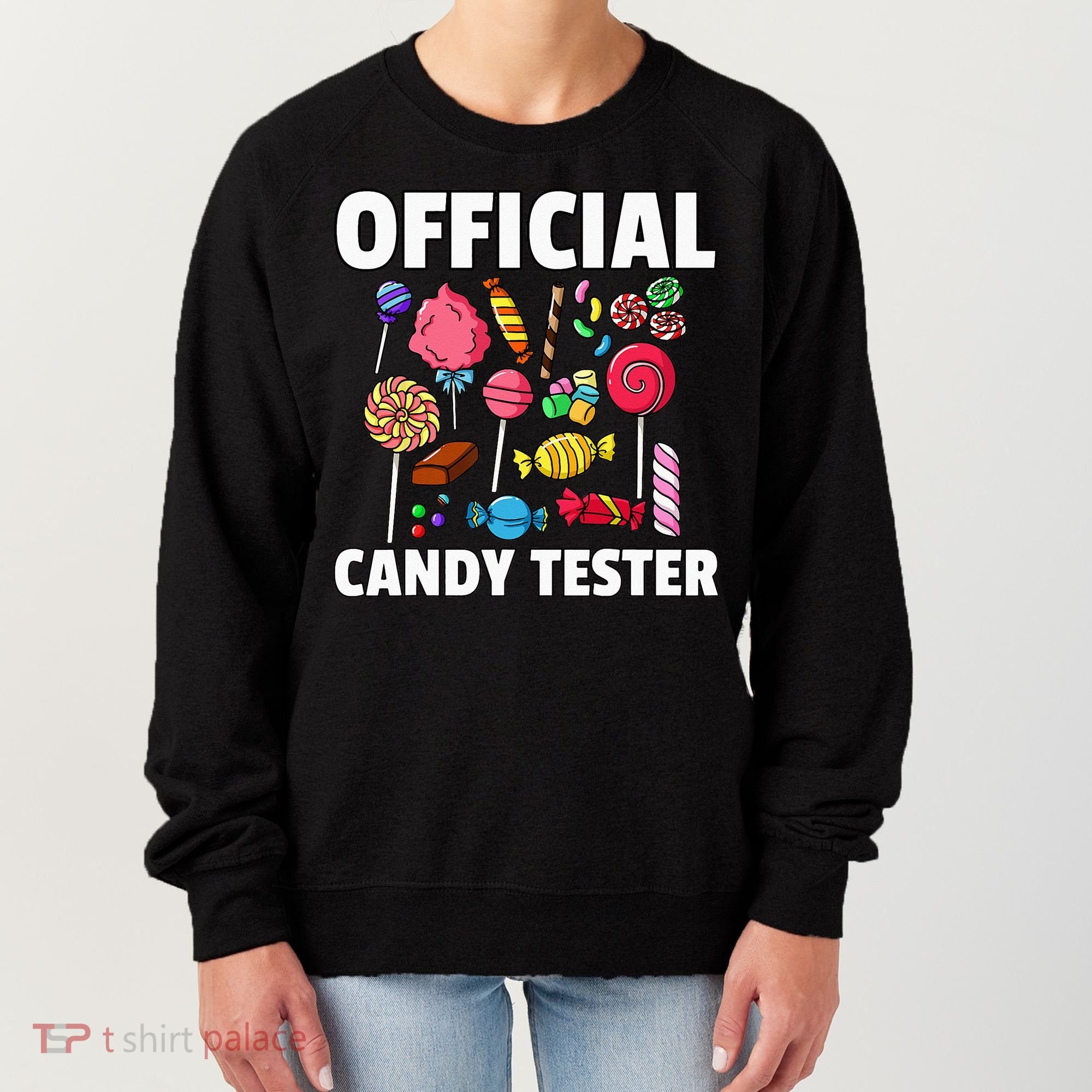 Candy Tester Lollipop Sweets Gift Halloween Kids Women's Sweatshirt