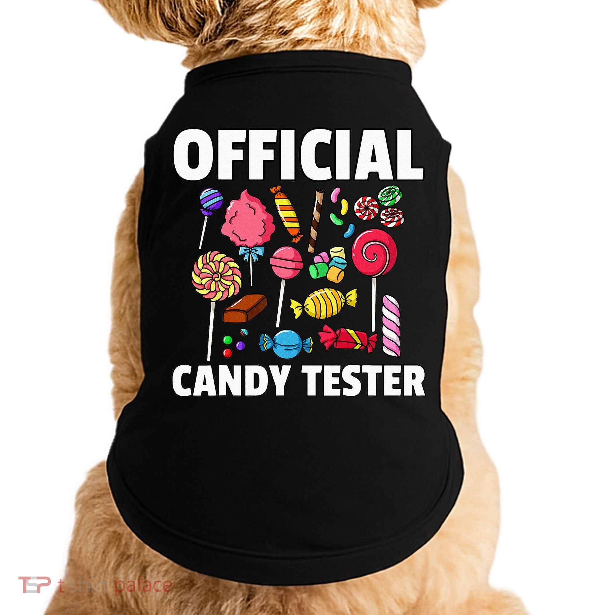 Candy Tester Lollipop Sweets Gift Halloween Kids Doggie Tank