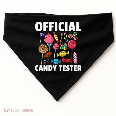 Candy Tester Lollipop Sweets Gift Halloween Kids USA-Made Doggie Bandana