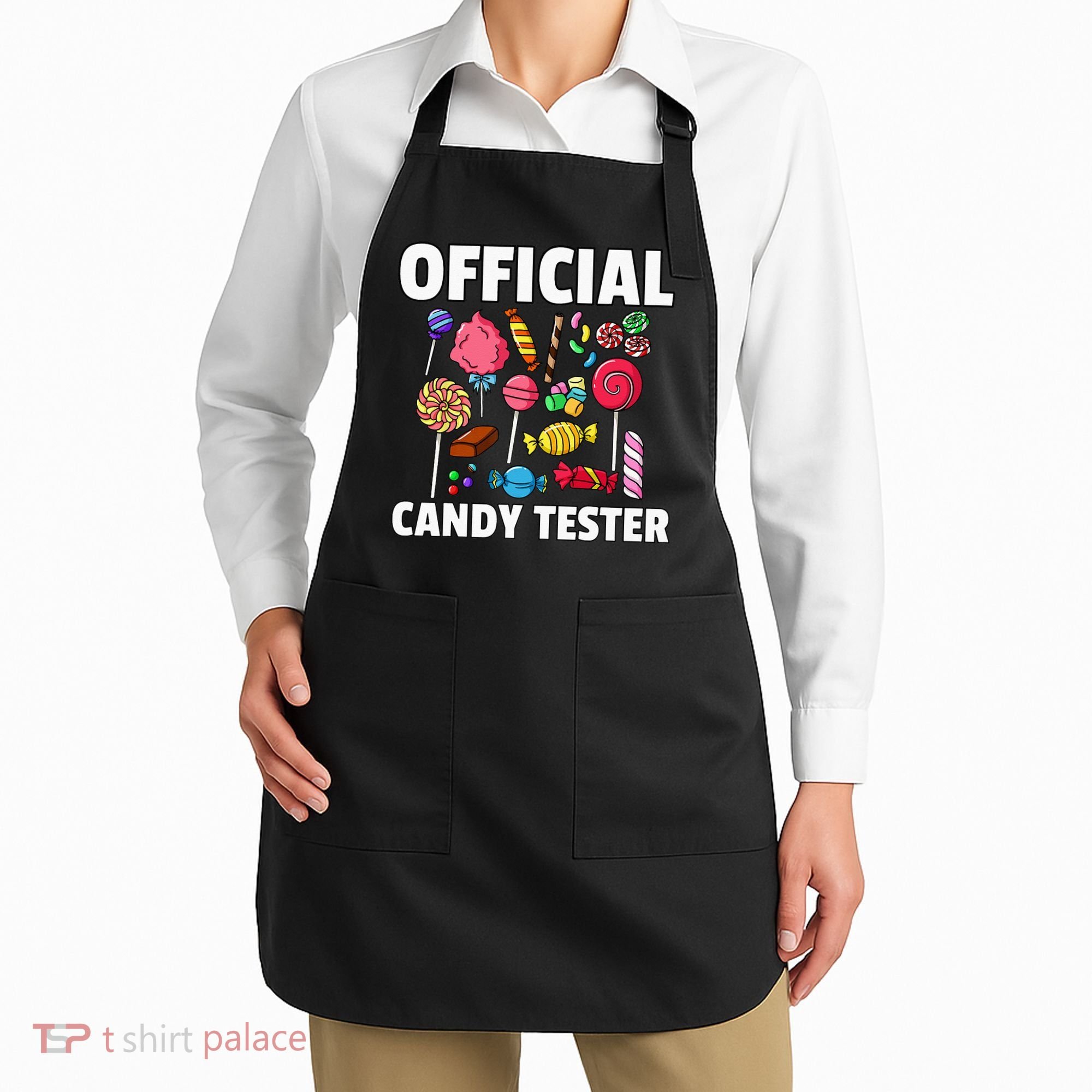 Candy Tester Lollipop Sweets Gift Halloween Kids Apron