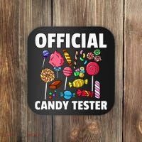 Candy Tester Lollipop Sweets Gift Halloween Kids Coaster thumb 0