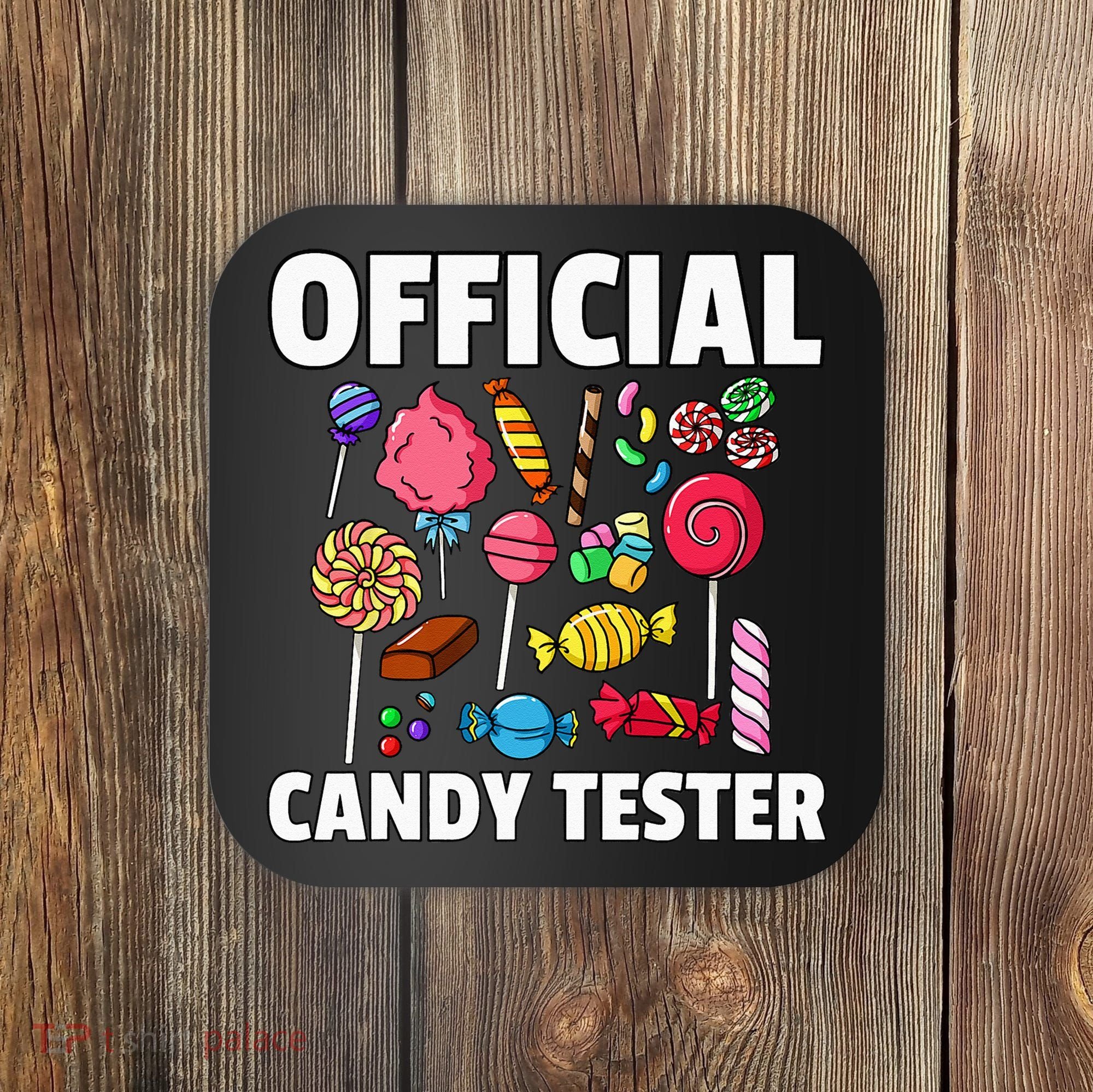 Candy Tester Lollipop Sweets Gift Halloween Kids Coaster