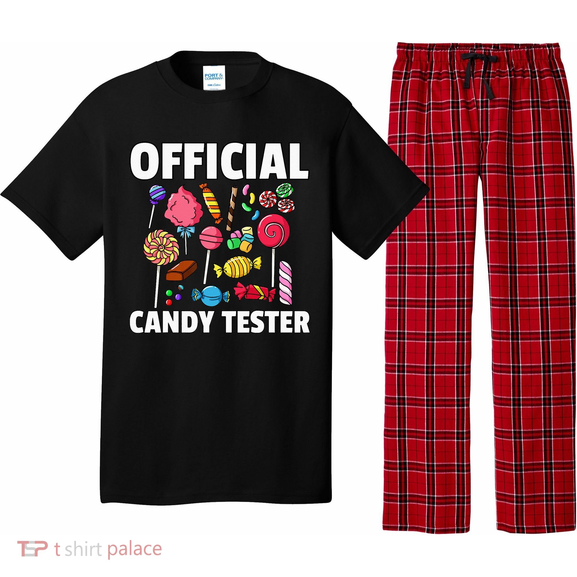 Candy Tester Lollipop Sweets Gift Halloween Kids Pajama Set