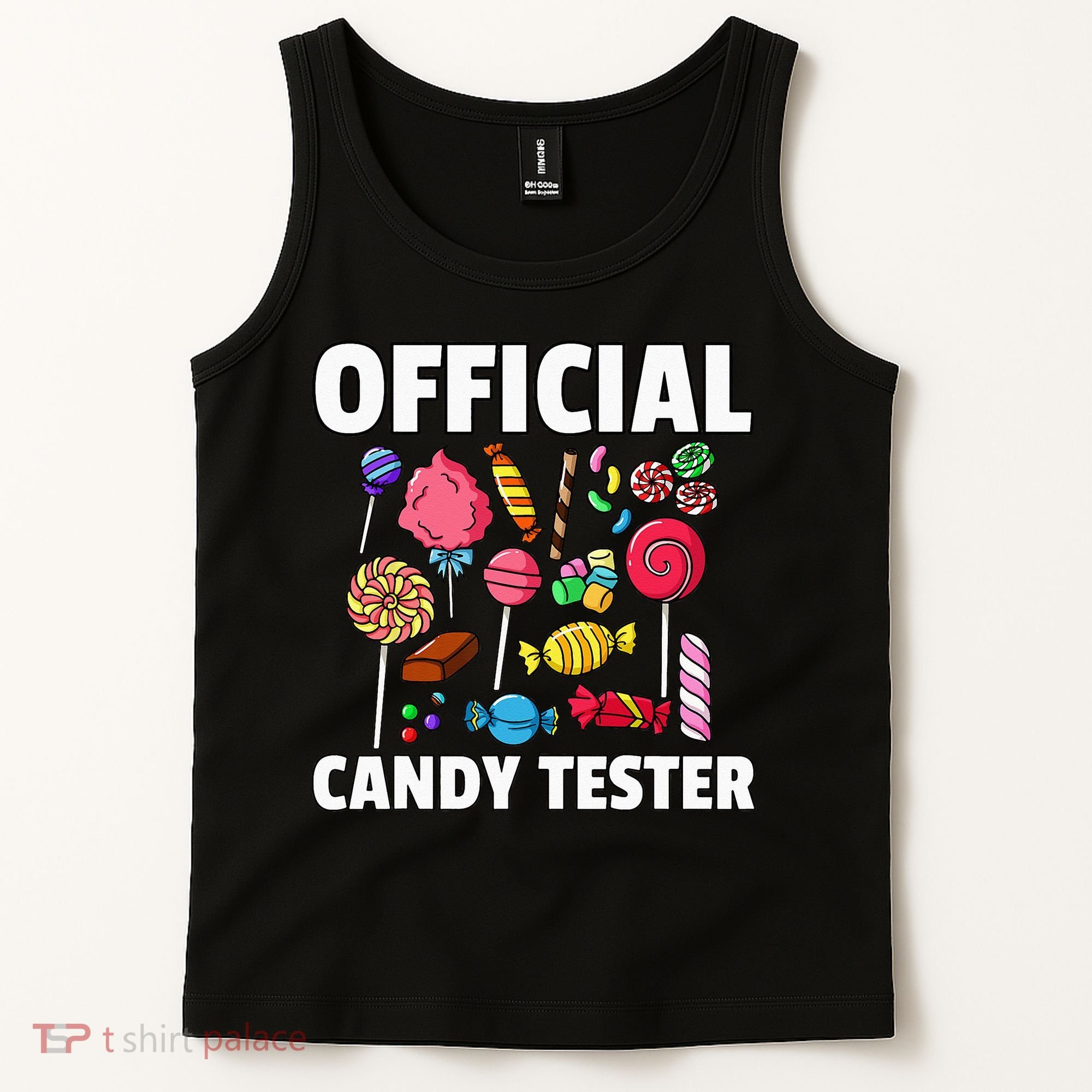 Candy Tester Lollipop Sweets Gift Halloween Kids Tank Top