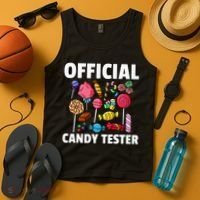 Candy Tester Lollipop Sweets Gift Halloween Kids Tank Top thumb 4