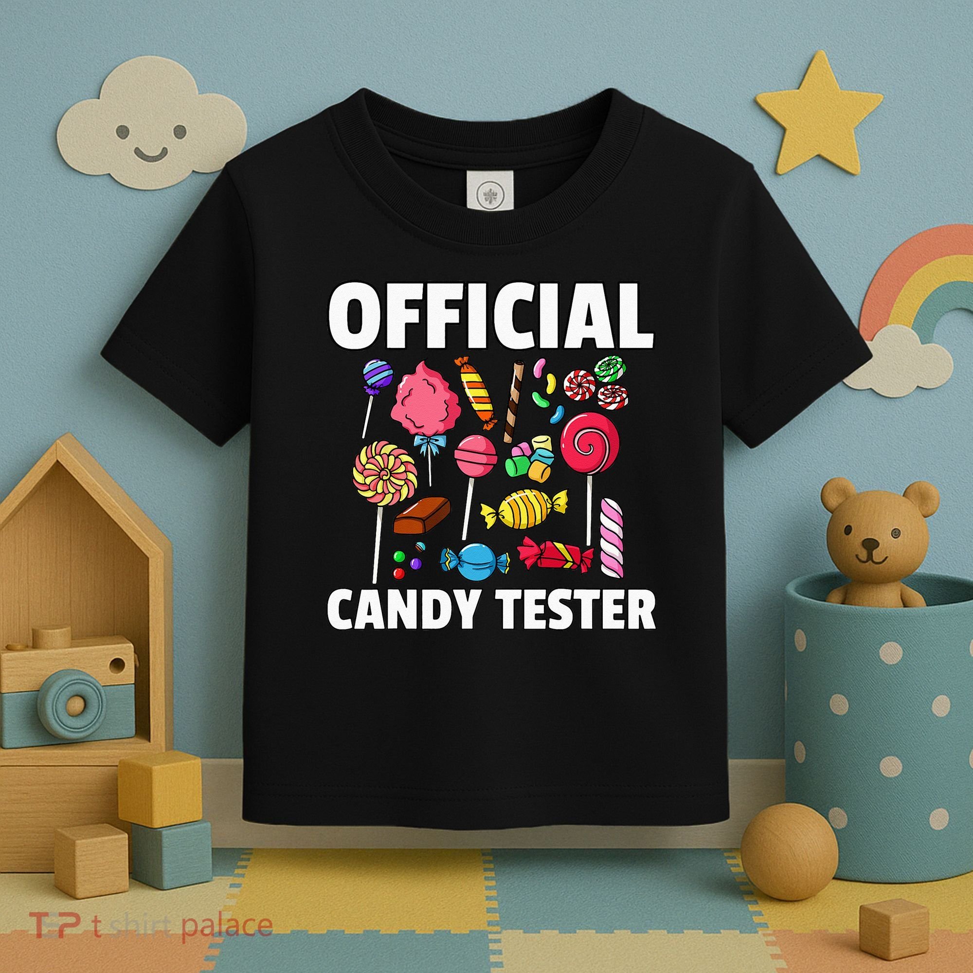 Candy Tester Lollipop Sweets Gift Halloween Kids Toddler T-Shirt