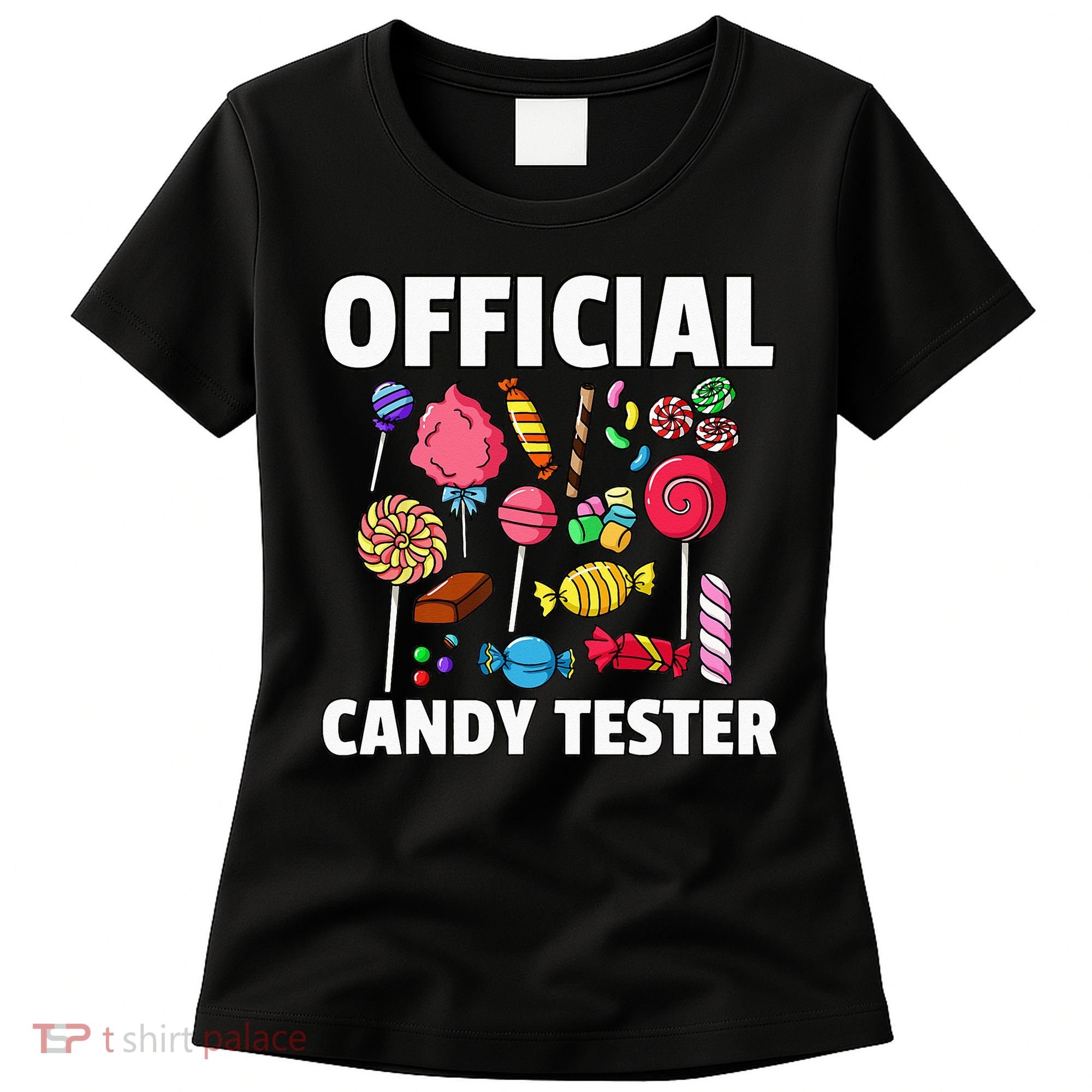 Candy Tester Lollipop Sweets Gift Halloween Kids Women's T-Shirt