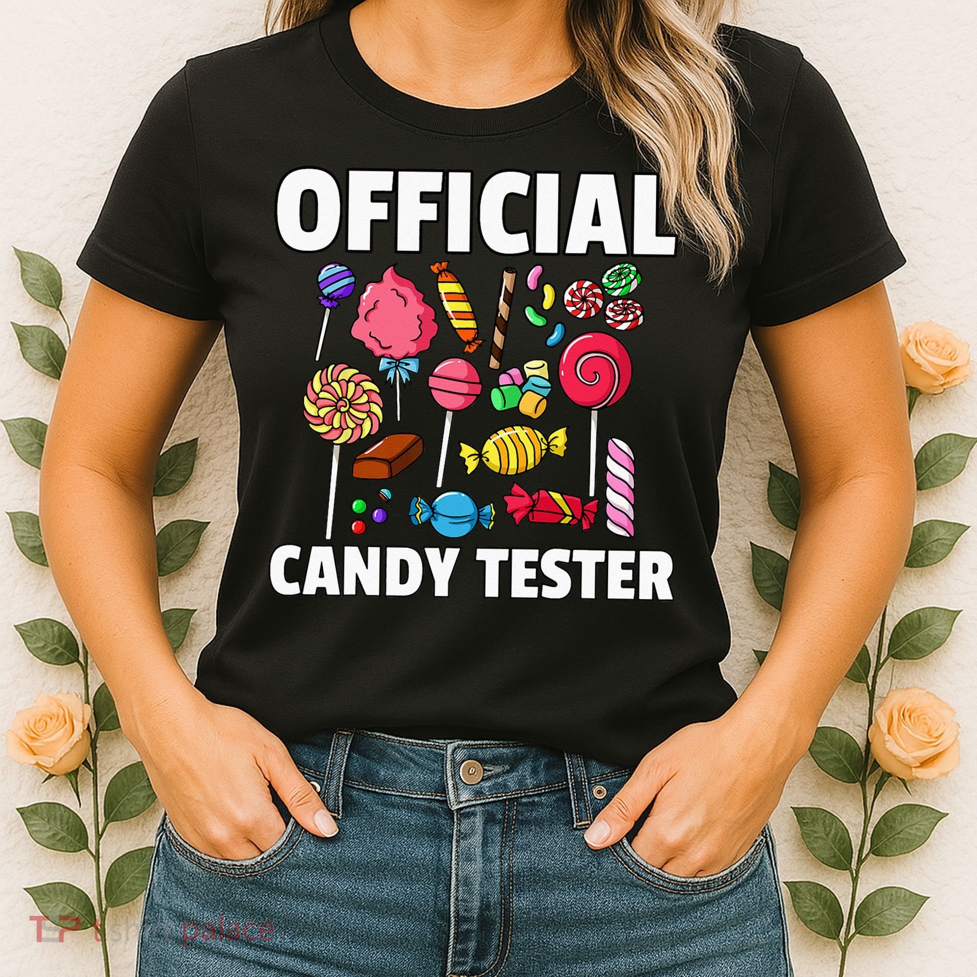 Candy Tester Lollipop Sweets Gift Halloween Kids Women's T-Shirt