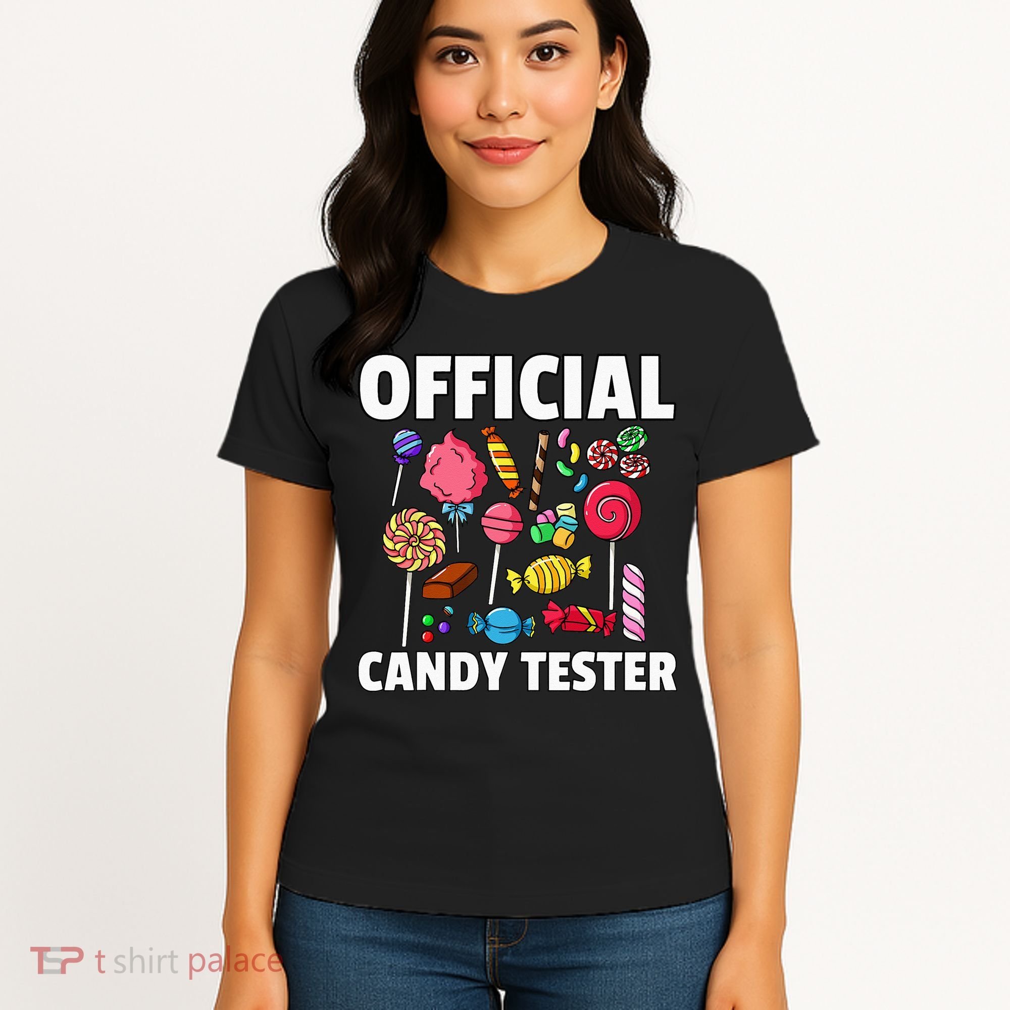 Candy Tester Lollipop Sweets Gift Halloween Kids Women's T-Shirt