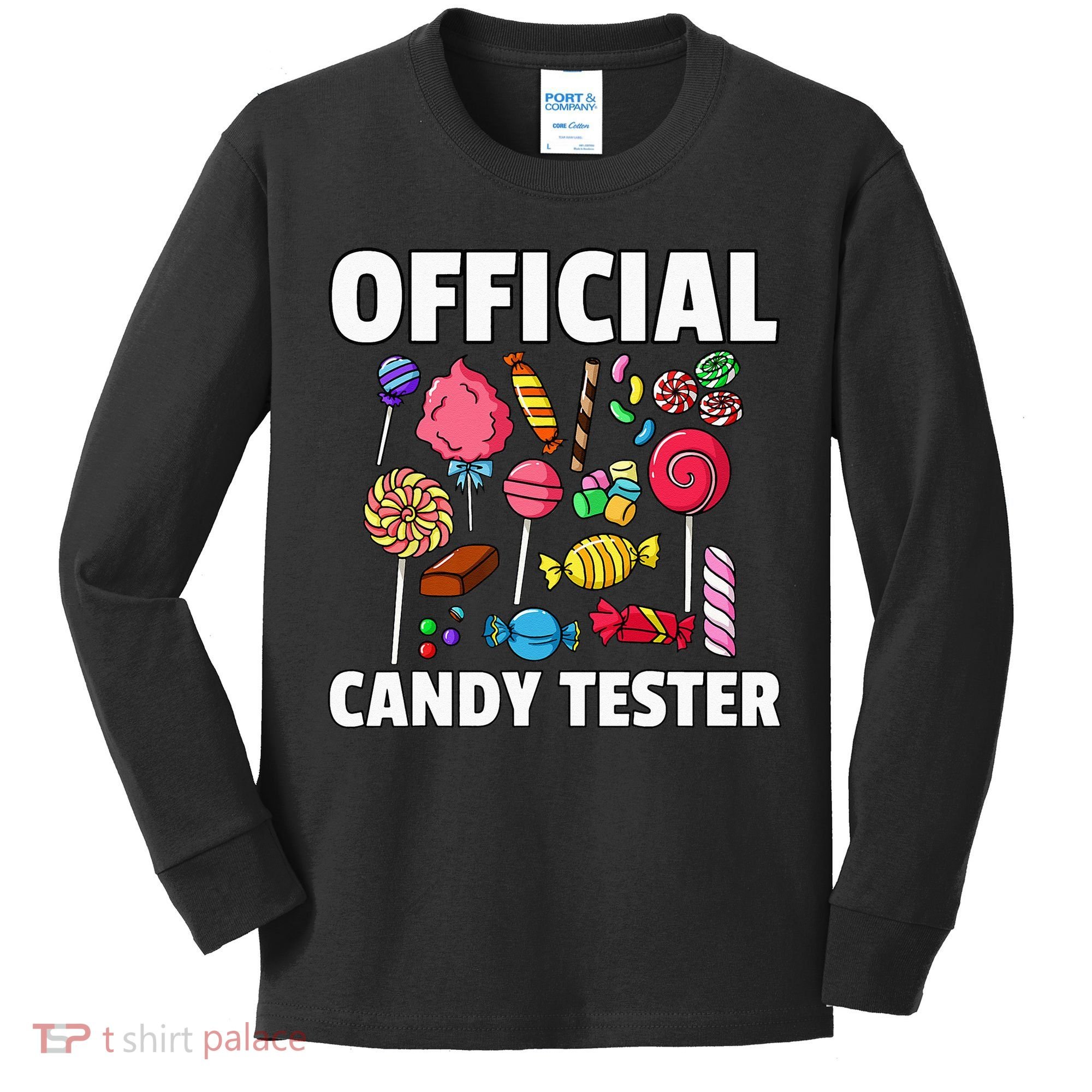 Candy Tester Lollipop Sweets Gift Halloween Kids Kids Long Sleeve Shirt