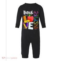 Cute Teach Love And Inspire Teacher Infant Fleece One Piece thumb 0