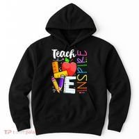 Cute Teach Love And Inspire Teacher Hoodie thumb 0