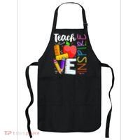 Cute Teach Love And Inspire Teacher Apron thumb 0
