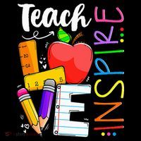 Cute Teach Love And Inspire Teacher Sweatshirt thumb 3