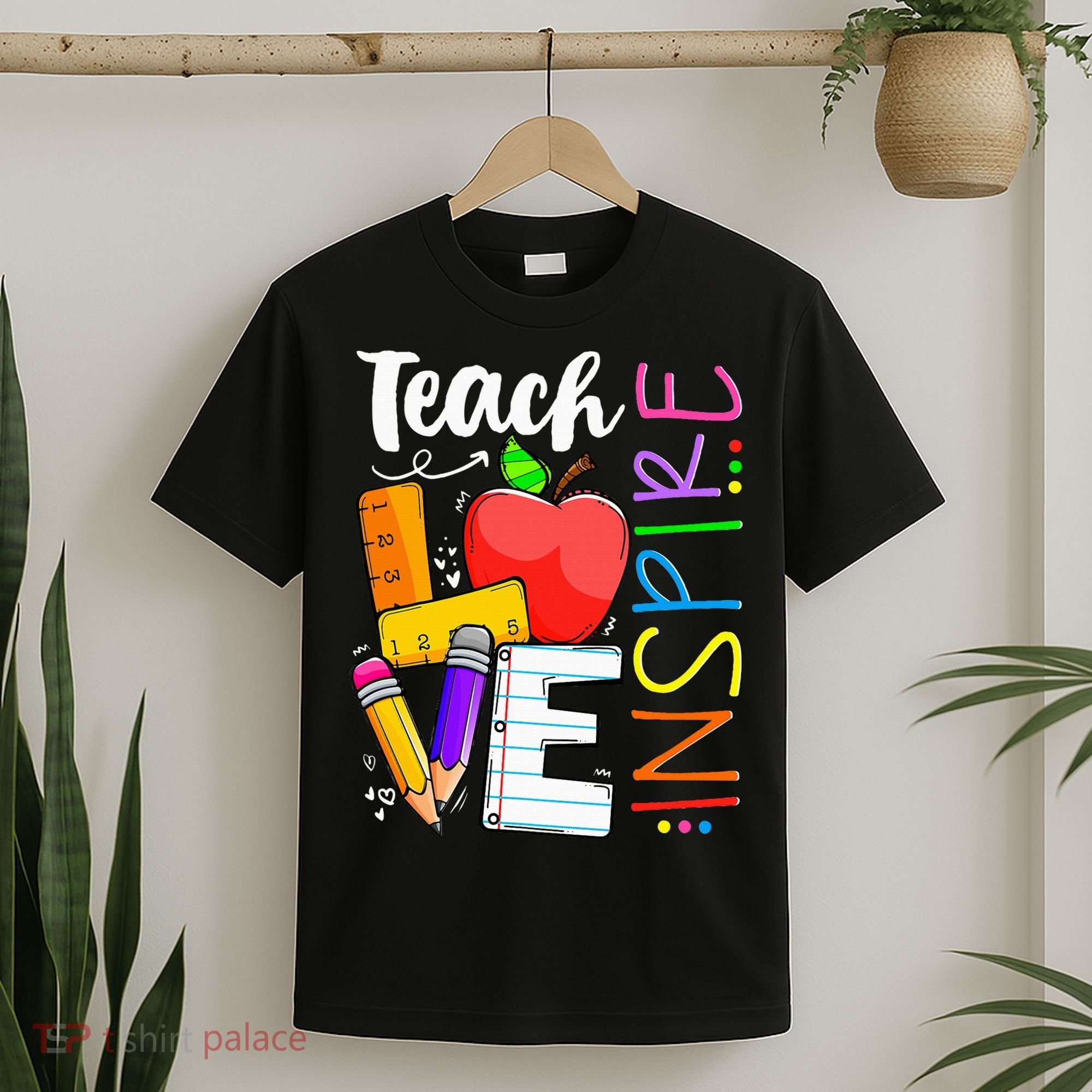 Cute Teach Love And Inspire Teacher T-Shirt