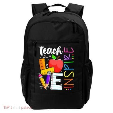 Cute Teach Love And Inspire Teacher Backpack