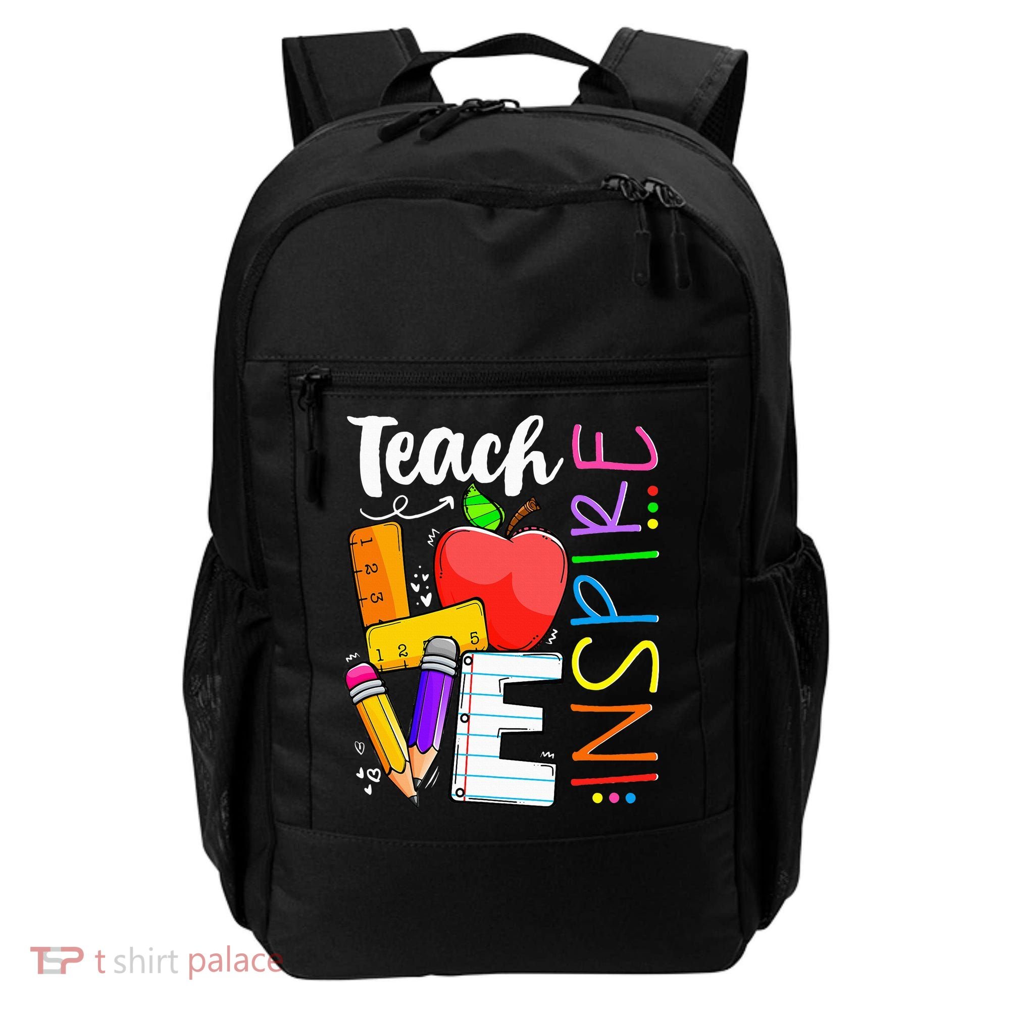 Cute Teach Love And Inspire Teacher Backpack