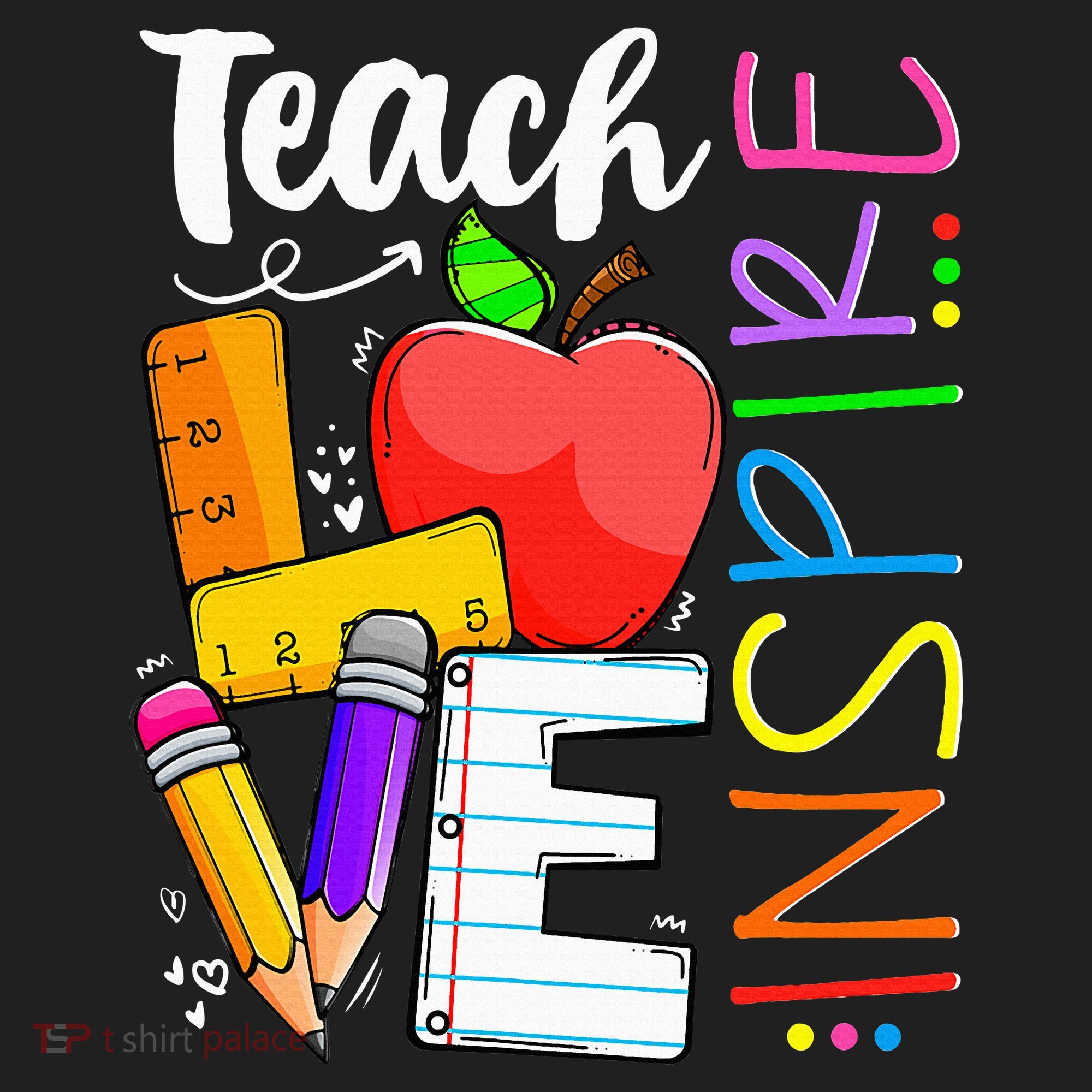 Cute Teach Love And Inspire Teacher Beanie
