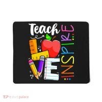 Cute Teach Love And Inspire Teacher Mousepad thumb 0