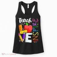 Cute Teach Love And Inspire Teacher Women's Tank Top thumb 0
