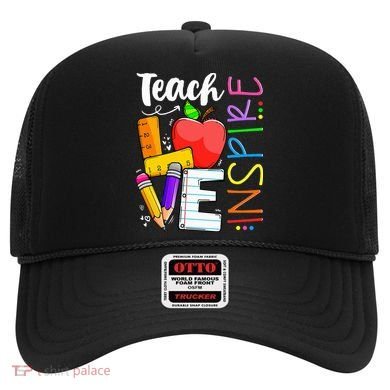 Cute Teach Love And Inspire Teacher Hat