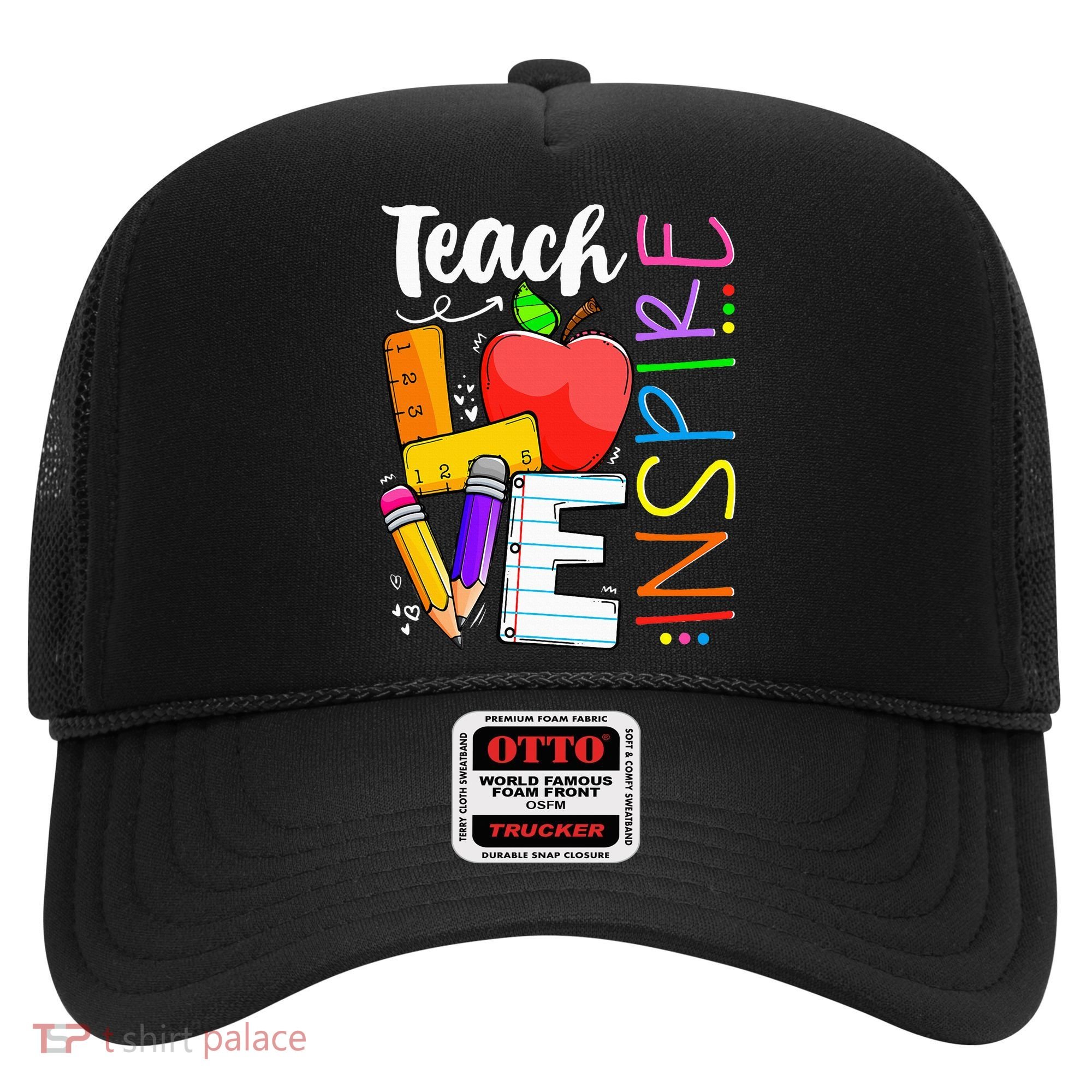 Cute Teach Love And Inspire Teacher Hat