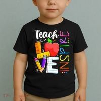 Cute Teach Love And Inspire Teacher Toddler T-Shirt thumb 2