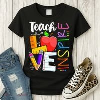 Cute Teach Love And Inspire Teacher Women's T-Shirt thumb 3