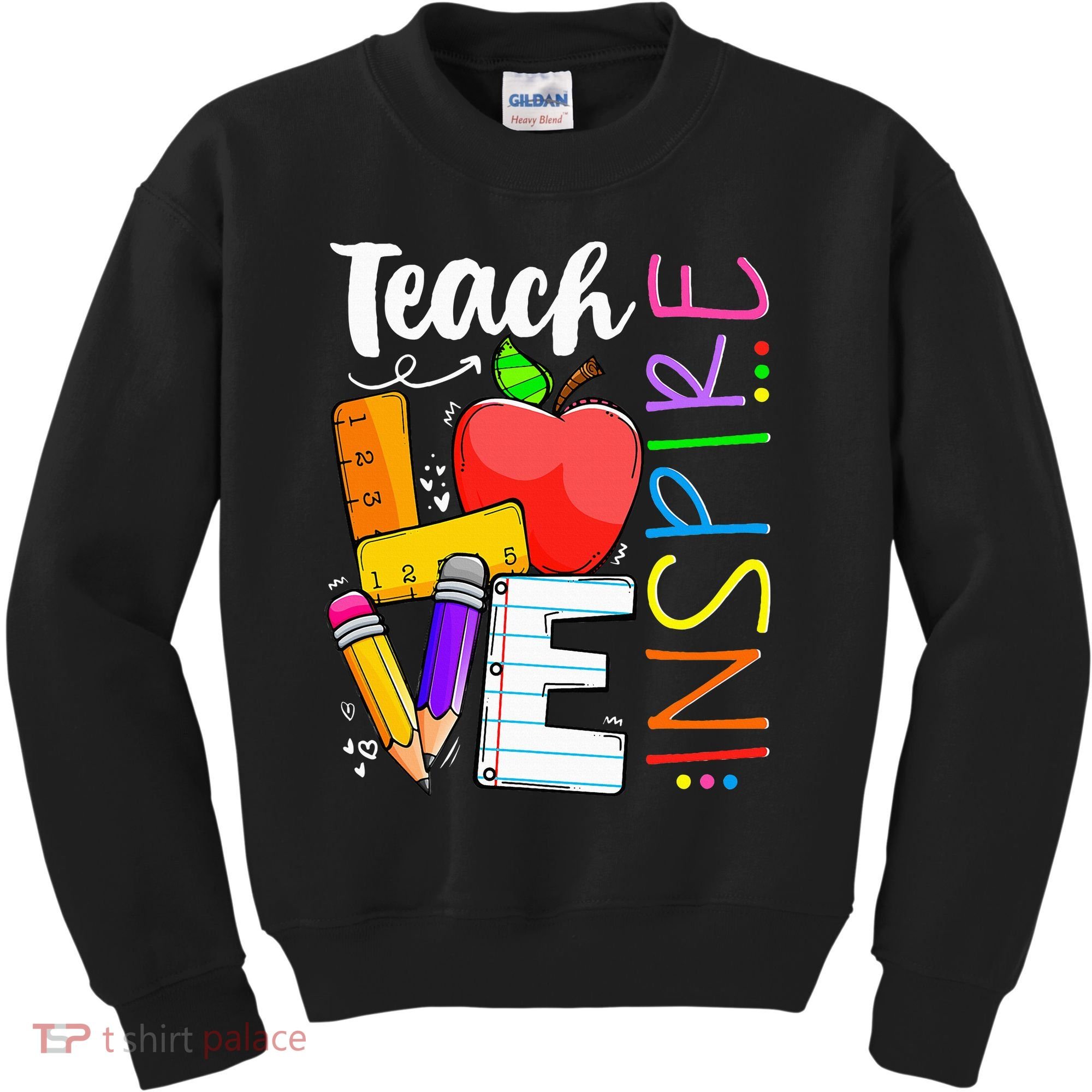 Cute Teach Love And Inspire Teacher Kids Sweatshirt