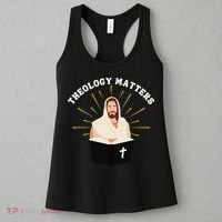 Cute Theology Matters Christian Retro Jesus Bible For Women Women's Tank Top thumb 3