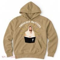 Cute Theology Matters Christian Retro Jesus Bible For Women Hoodie thumb 0