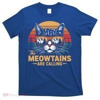 Cat The Meowtains Are Calling Ski Lover Winter Vacation  T-Shirt thumb 0