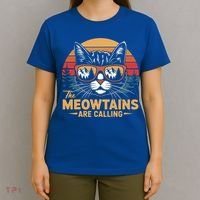 Cat The Meowtains Are Calling Ski Lover Winter Vacation  T-Shirt thumb 4