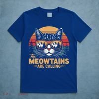Cat The Meowtains Are Calling Ski Lover Winter Vacation  T-Shirt thumb 5