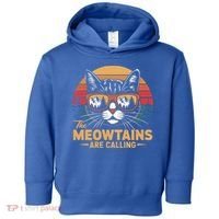 Cat The Meowtains Are Calling Ski Lover Winter Vacation  Toddler Hoodie thumb 0
