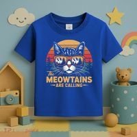 Cat The Meowtains Are Calling Ski Lover Winter Vacation  Toddler T-Shirt thumb 3