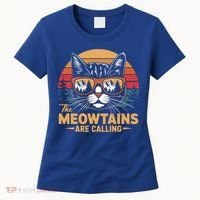 Cat The Meowtains Are Calling Ski Lover Winter Vacation  Women's T-Shirt thumb 0