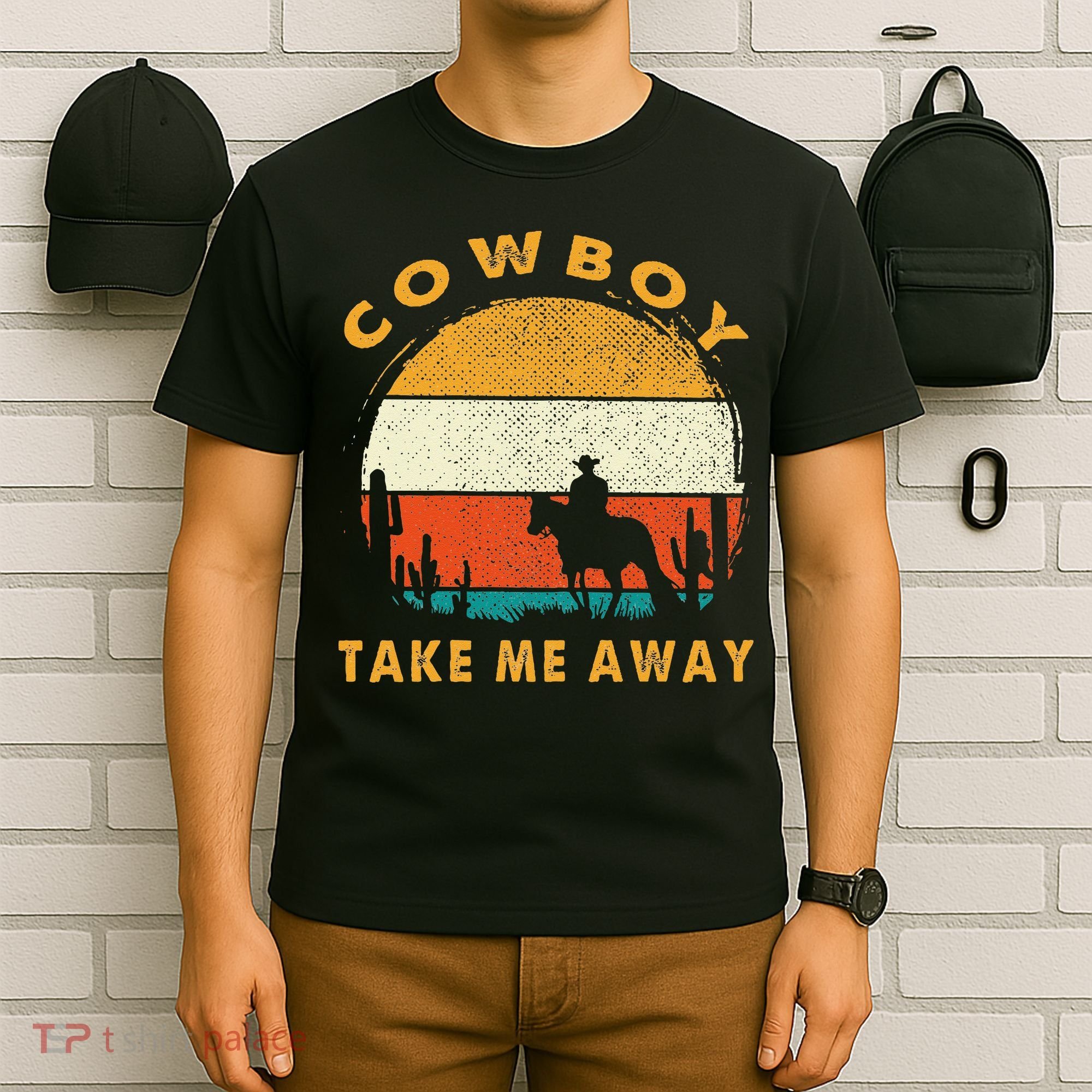 Cowboy Take Me Away S Vintage Country Music T-Shirt