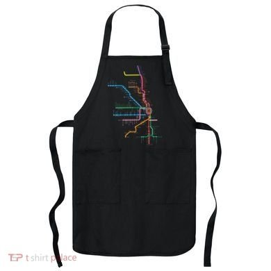 Chicago Trains Map Apron