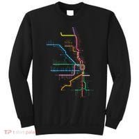 Chicago Trains Map Sweatshirt thumb 0