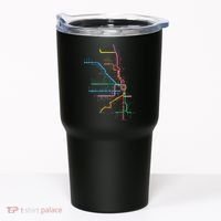 Chicago Trains Map Tumbler thumb 0