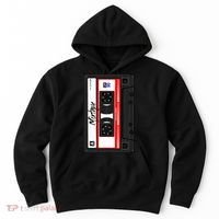 Cassette Tape Music Mix Audio 90s Party 80s Outfit Cassette Hoodie thumb 0