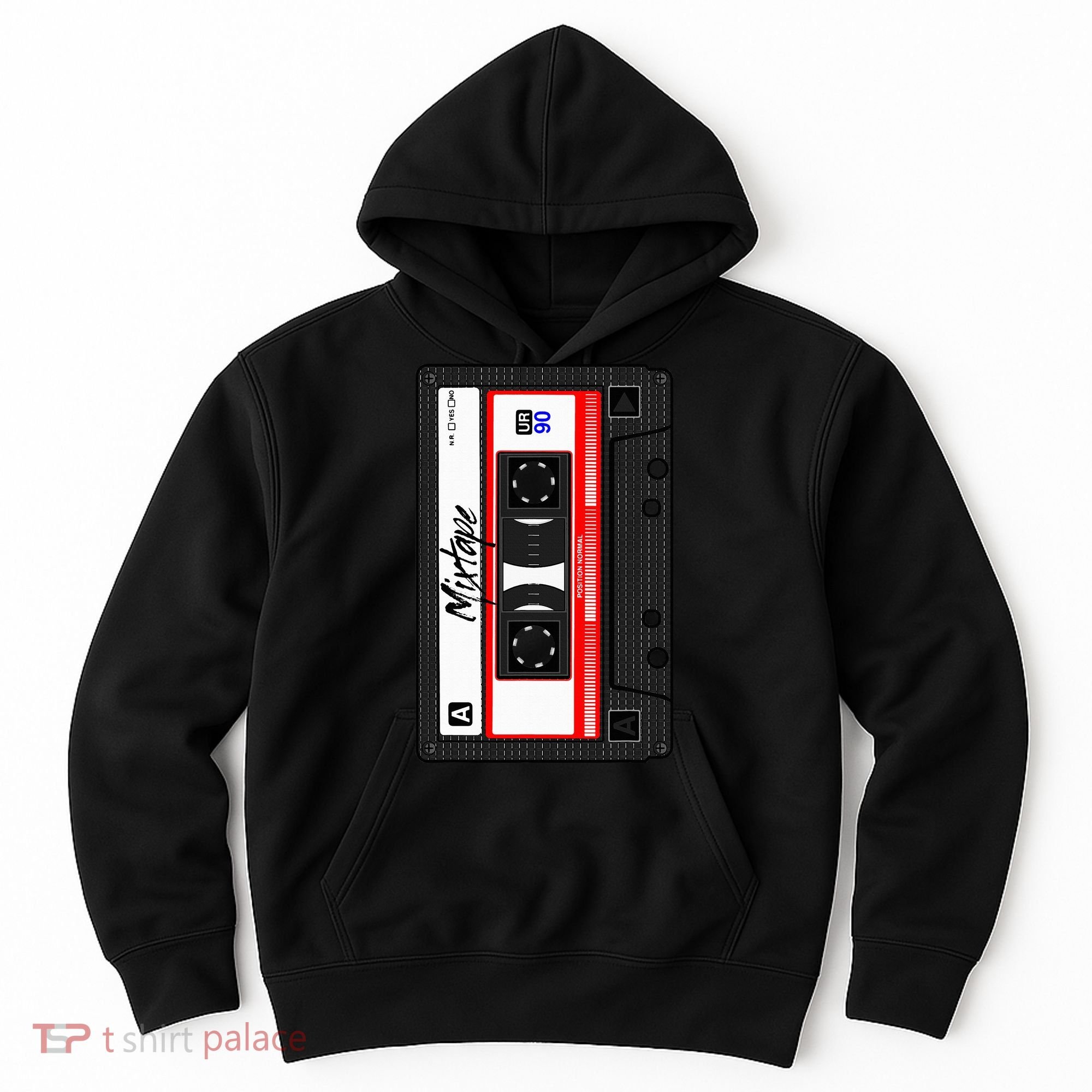 Cassette Tape Music Mix Audio 90s Party 80s Outfit Cassette Hoodie