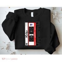 Cassette Tape Music Mix Audio 90s Party 80s Outfit Cassette Sweatshirt thumb 2
