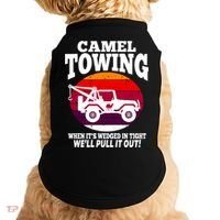 Camel Towing Meaningful Gift Funny Retro Camel Towing Funny Halloween Great Gift Doggie Tank thumb 0